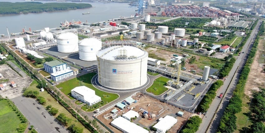 Kho cảng LNG Thị Vải. Ảnh: Petrovietnam.