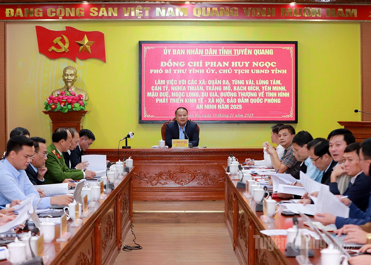 صوبائی پیپلز کمیٹی کے چیئرمین فان ہوئی نگوک نے کمیونز کی پارٹی کمیٹیوں کی قائمہ کمیٹی کے ساتھ کام کیا۔