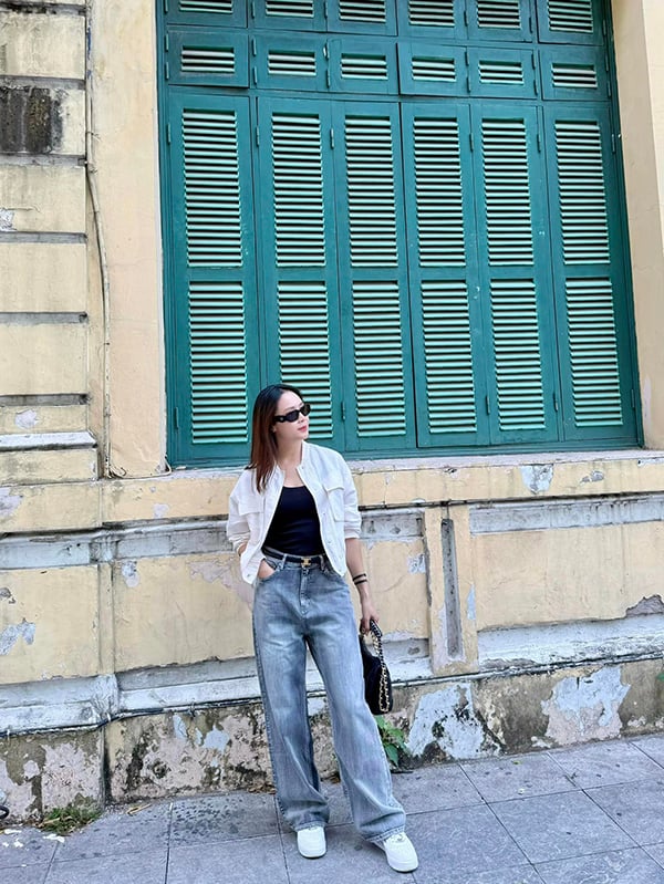 Hồng Diễm 'ăn gian' tuổi thật nhờ gu thời trang đời thực đáng tham khảo - Ảnh 5.