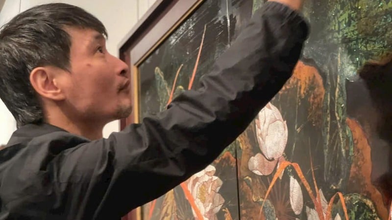 दुय डुंग के लिए प्रत्येक पेंटिंग एक गंतव्य नहीं बल्कि एक यात्रा है, जहां पेंटिंग जीवन जीने का एक तरीका, प्रेम का एक तरीका बन जाती है।