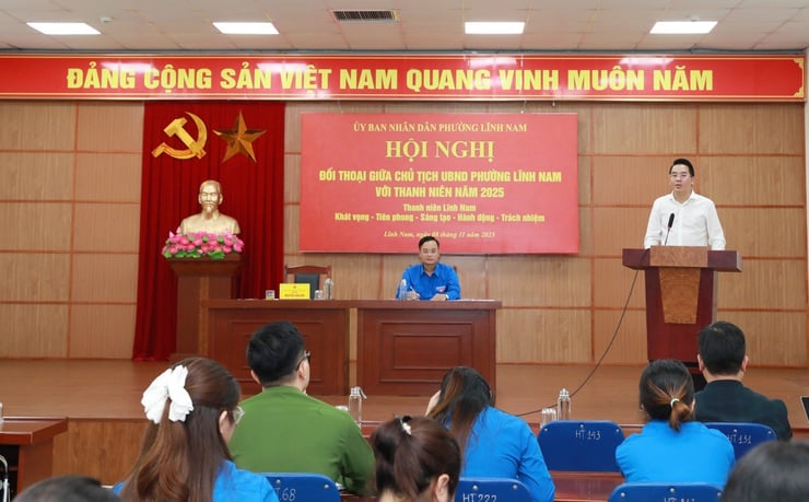 Chủ tịch UBND phường Lĩnh Nam: Thanh niên phải truyền cảm hứng đổi mới, sáng tạo- Ảnh 8.