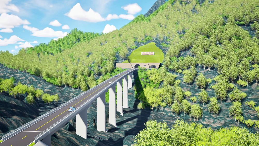 ទិដ្ឋភាពនៃគម្រោងផ្លូវរូងក្រោមដី Hoang Lien ។