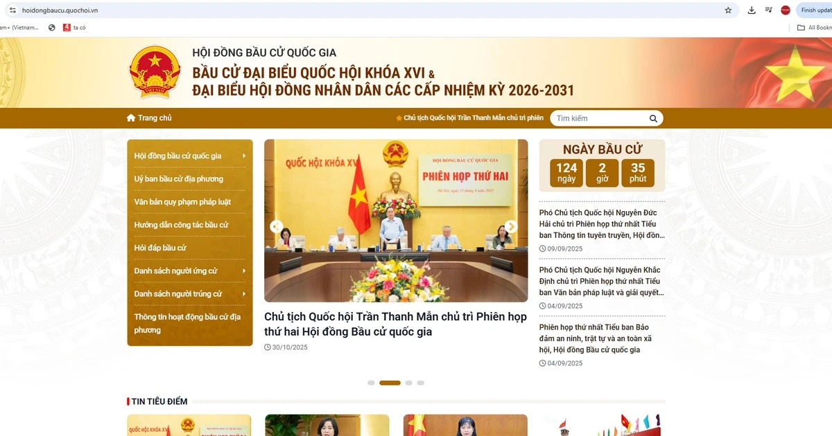 Official launch of the Electronic Information Portal serving the election