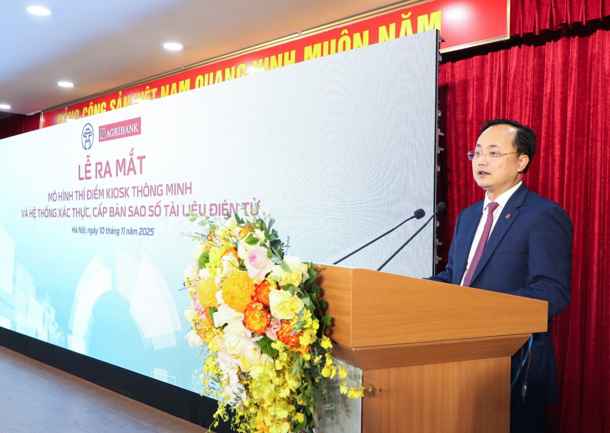 Agribank đồng hành cùng Hà Nội thúc đẩy chuyển đổi số, tạo bước tiến mới trong cải cách hành chính