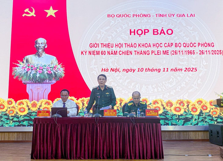 Hội thảo 60 năm Chiến thắng Plei Me sẽ được tổ chức cấp Bộ Quốc phòng - Ảnh 1.