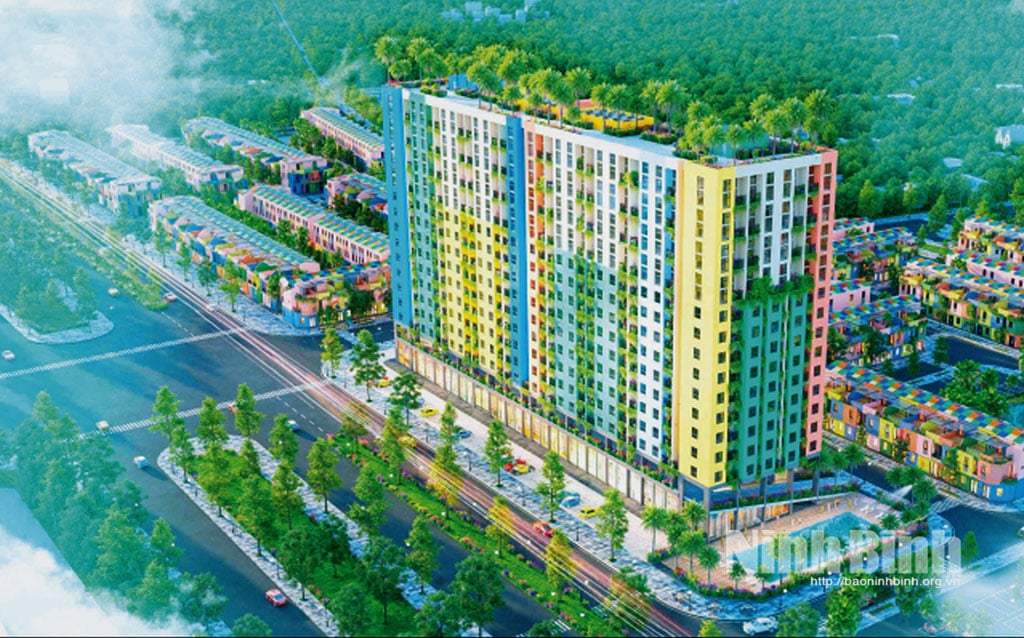 Perspectiva proiectului de investiții în construcția de locuințe sociale și locuințe pentru muncitori în cartierul Le Ho.