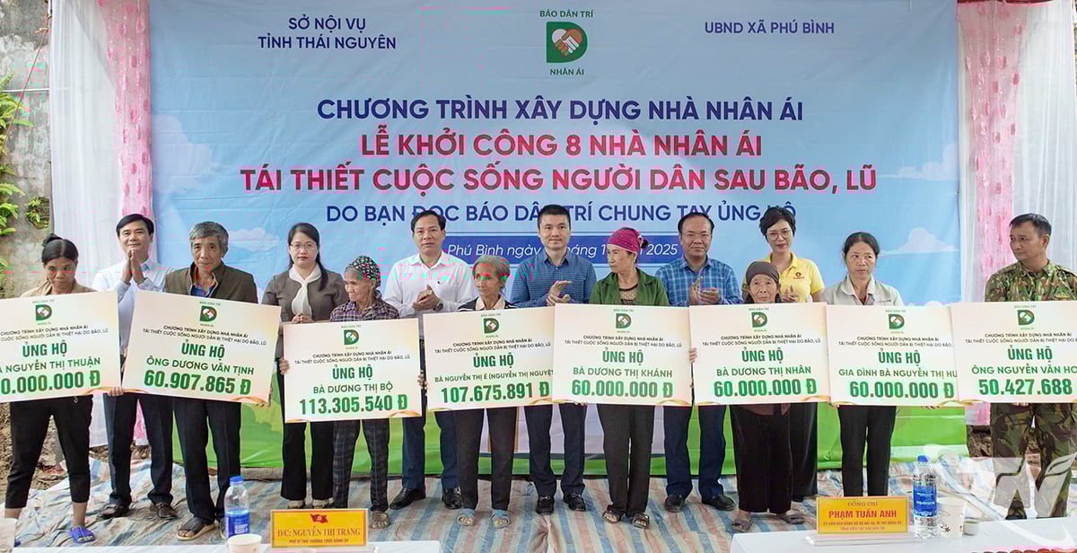 ឧបត្ថម្ភថវិកាសាងសង់ផ្ទះសប្បុរសធម៌ជូនប្រជាពលរដ្ឋនៅឃុំ Phu Binh