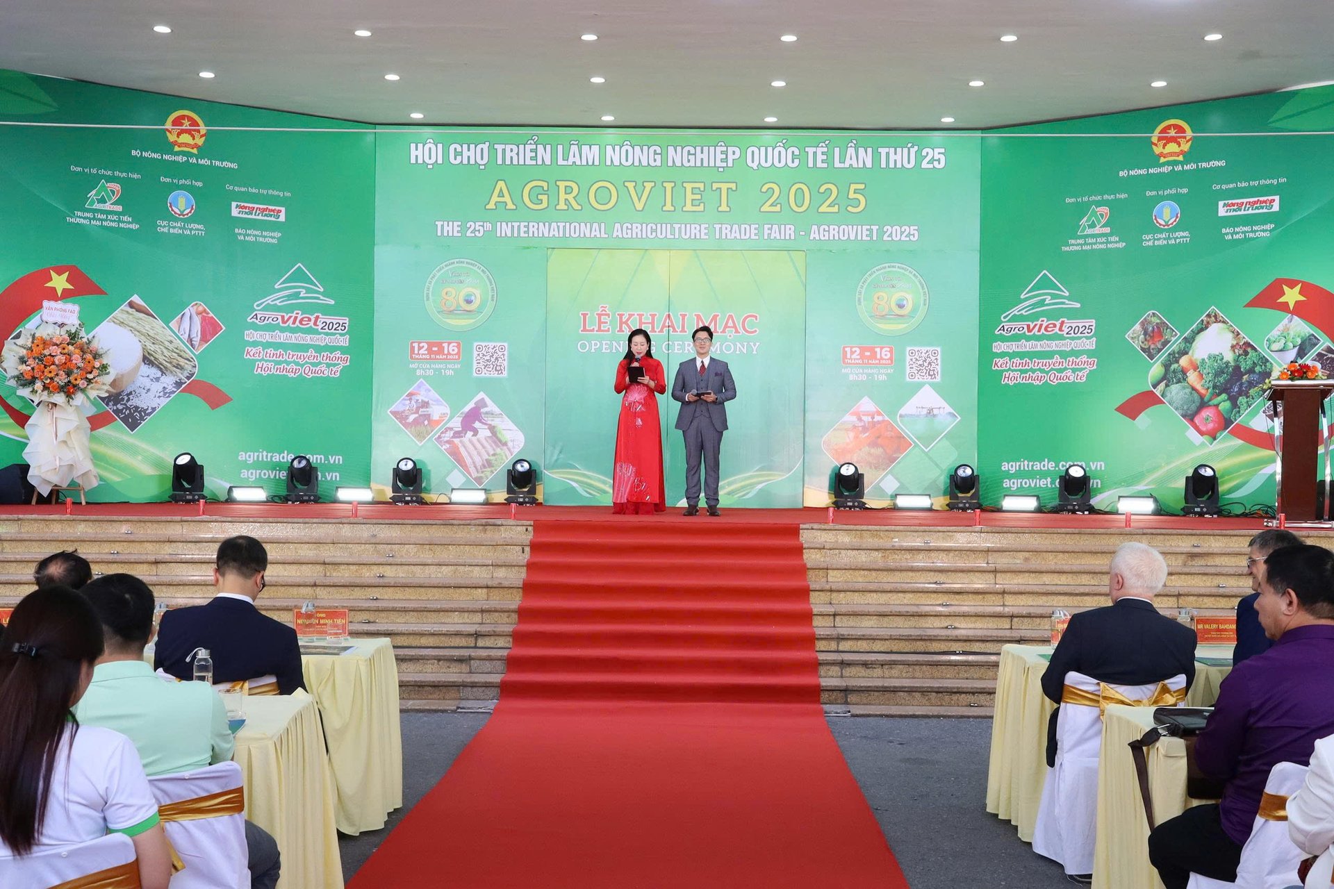 Lễ khai mạc Hội chợ triển lãm Nông nghiệp Quốc tế lần thứ 25 - AgroViet 2025. Ảnh: Phương Linh.