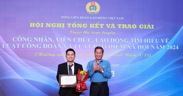 Trao giải cuộc thi tìm hiểu Luật Công đoàn, Luật Bảo hiểm xã hội 2024