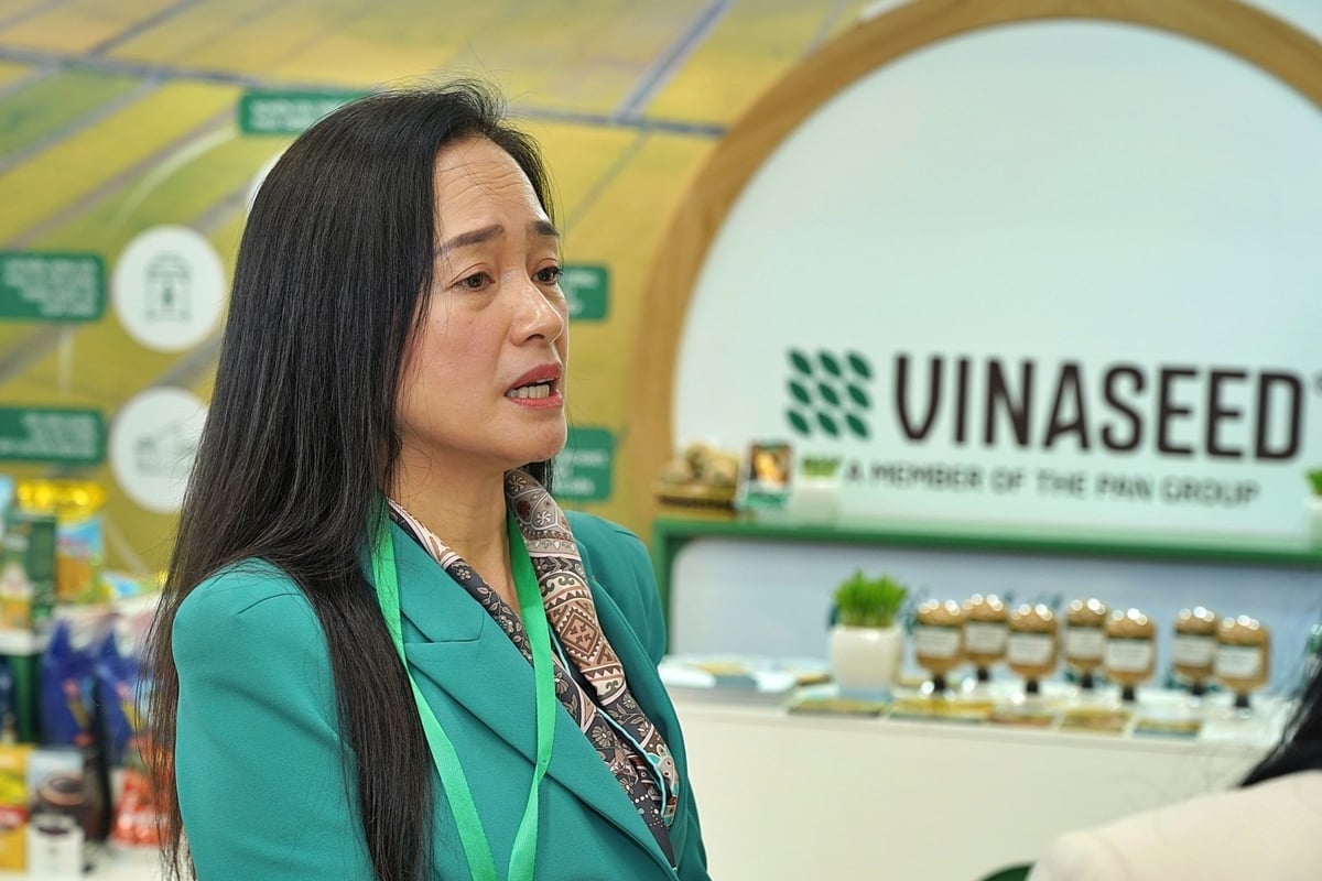 Bà Nguyễn Thị Trà My, Tổng Giám đốc Tập đoàn PAN, Chủ tịch HĐQT Vinaseed. Ảnh: Bảo Thắng.