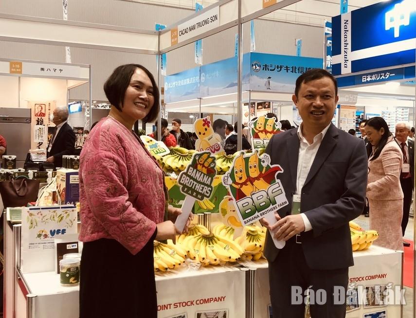 ជ្រុងស្តង់របស់ក្រុមហ៊ុន Banana Brothers Farm Joint Stock Company នៅក្នុងពិព័រណ៍។