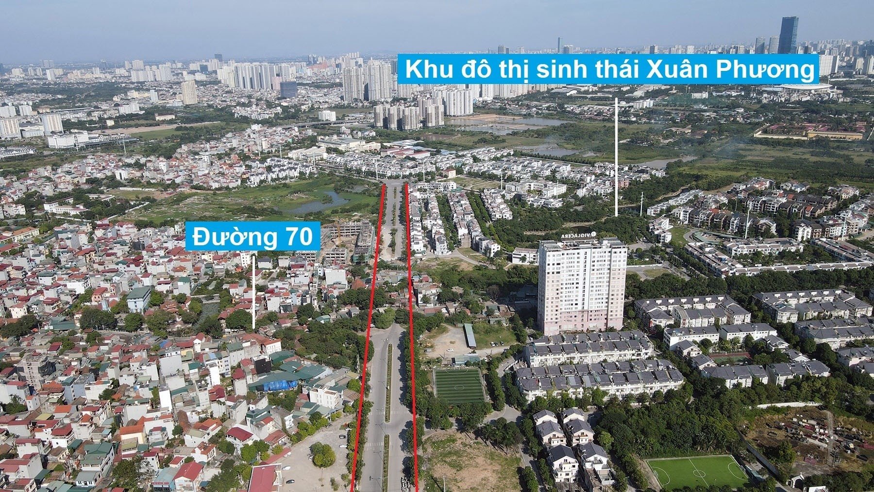 สถานะปัจจุบันของทางหลวงหมายเลข 70 ช่วงที่ผ่านเขตเมืองซวนฟอง อำเภอนามตูเลียม