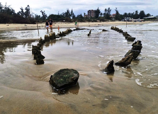 Tàu cổ phát lộ ở bờ biển Hội An: Cảng vụ Hàng hải Đà Nẵng lên tiếng- Ảnh 4.