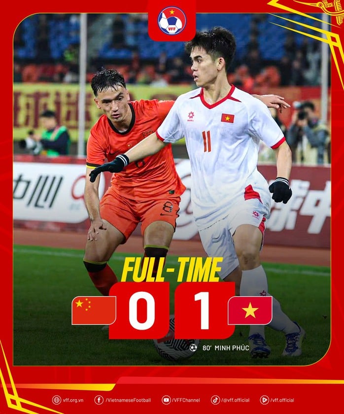 U22 Việt Nam xuất sắc vượt qua chủ nhà Trung Quốc ở giải giao hữu quốc tế - Ảnh 1.