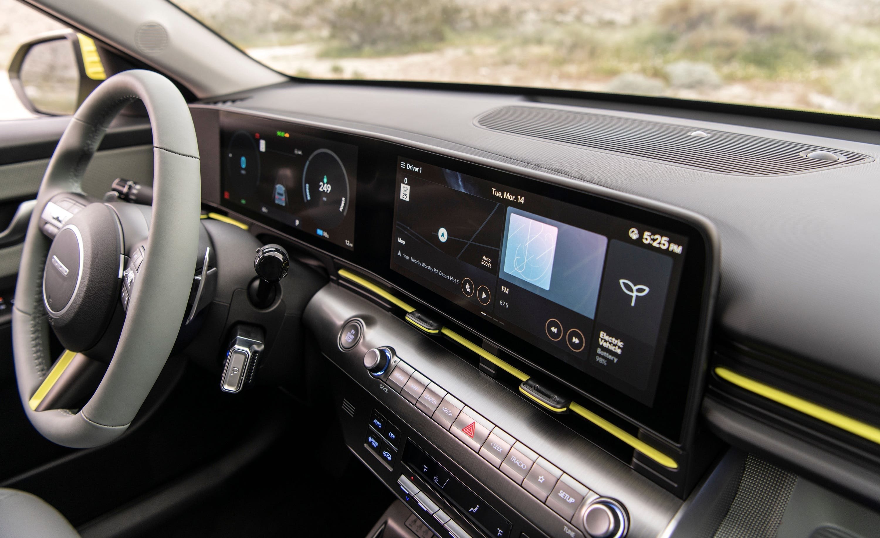 ផ្ទៃខាងក្នុងរថយន្ត Hyundai Kona Electric SE ឆ្នាំ 2026 Nội thất Hyundai Kona Electric SE 2026