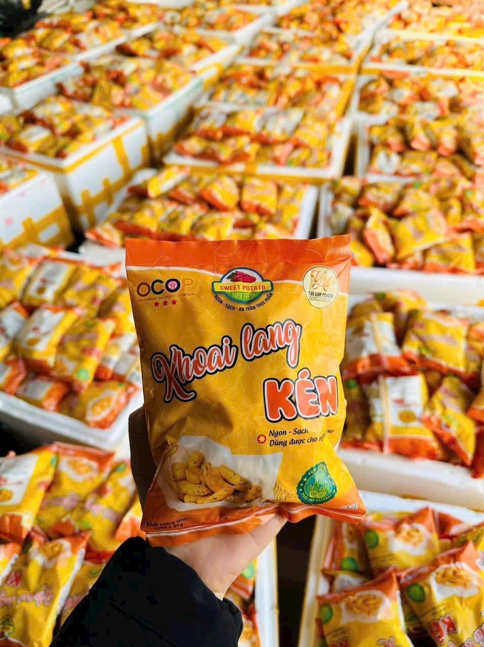 Khoai lang kén sản phẩm OCOP 3 sao. Ảnh: Nhân vật cung cấp.