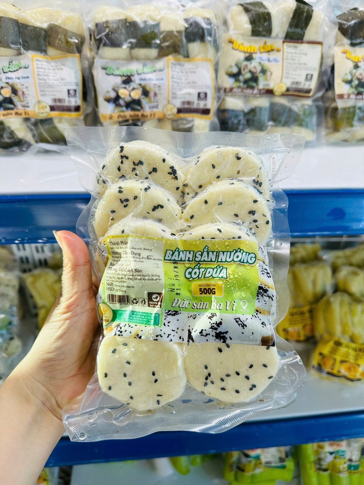 Bánh sắn cốt dừa sản phẩm OCOP 3 sao. Ảnh: Nhân vật cung cấp.