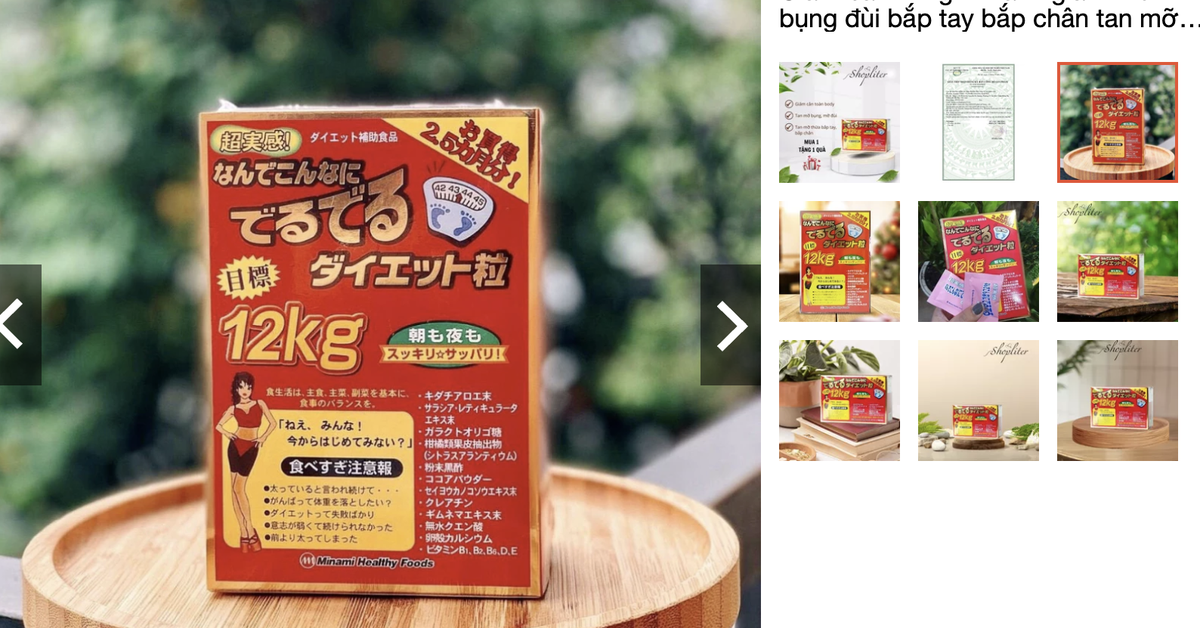 Yêu cầu Shopee gỡ sản phẩm giảm cân 'nhập khẩu' làm giả giấy phép