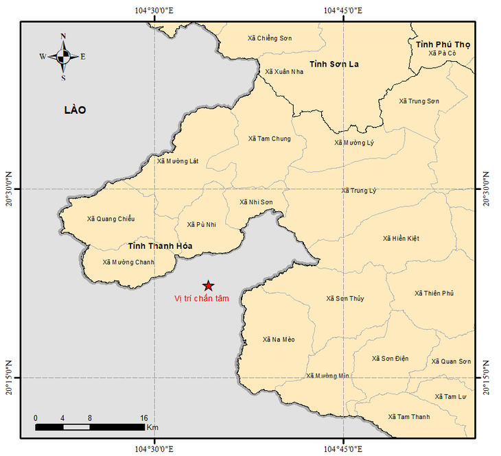 Động đất mạnh 4,8 độ giáp biên giới ở Thanh Hóa, Hà Nội rung lắc - Ảnh 1.