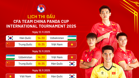 Die vietnamesische U22-Mannschaft ist bereit, den Panda Cup 2025 zu erobern.