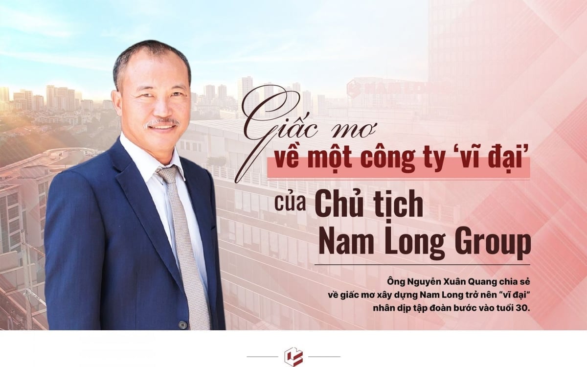 Ông Nguyễn Xuân Quang được Tạp chí Property Report tặng danh hiệu 'Nhân vật Bất động sản của năm 2025'. Ảnh: Nam Long.