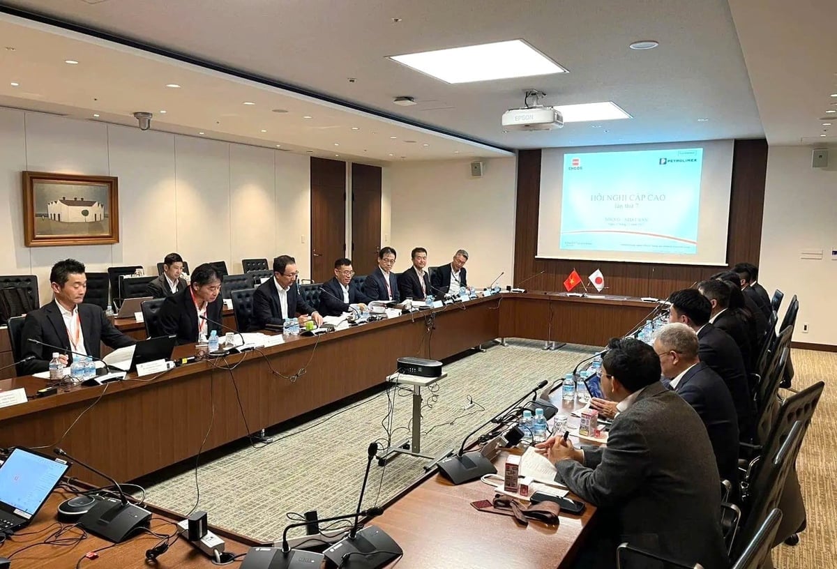Hội nghị cấp cao lần thứ 7 giữa Tập đoàn Xăng dầu Việt Nam và Tập đoàn Năng lượng Nhật Bản ENEOS Corporation. Ảnh: Petrolimex.
