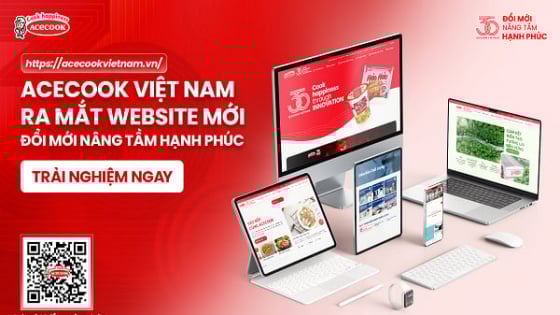 Acecook Việt Nam ra mắt website mới nhân kỷ niệm 30 năm