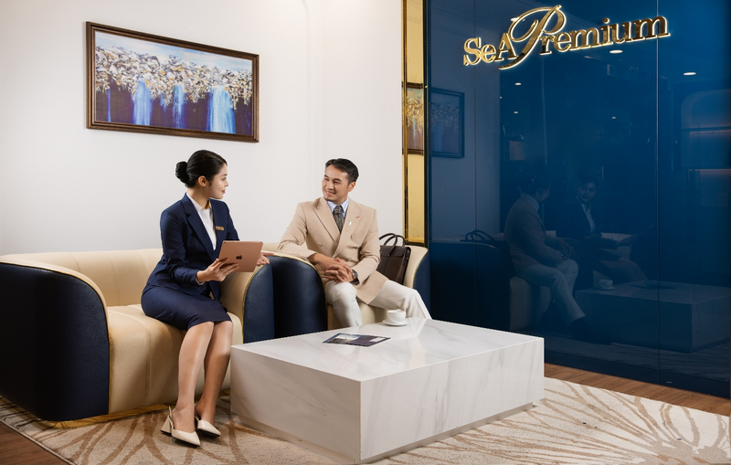 SeAPremium Lounge ra đời như một giải pháp hiệu quả nhất, giúp khách hàng giao dịch nhanh chóng, riêng tư và bảo mật