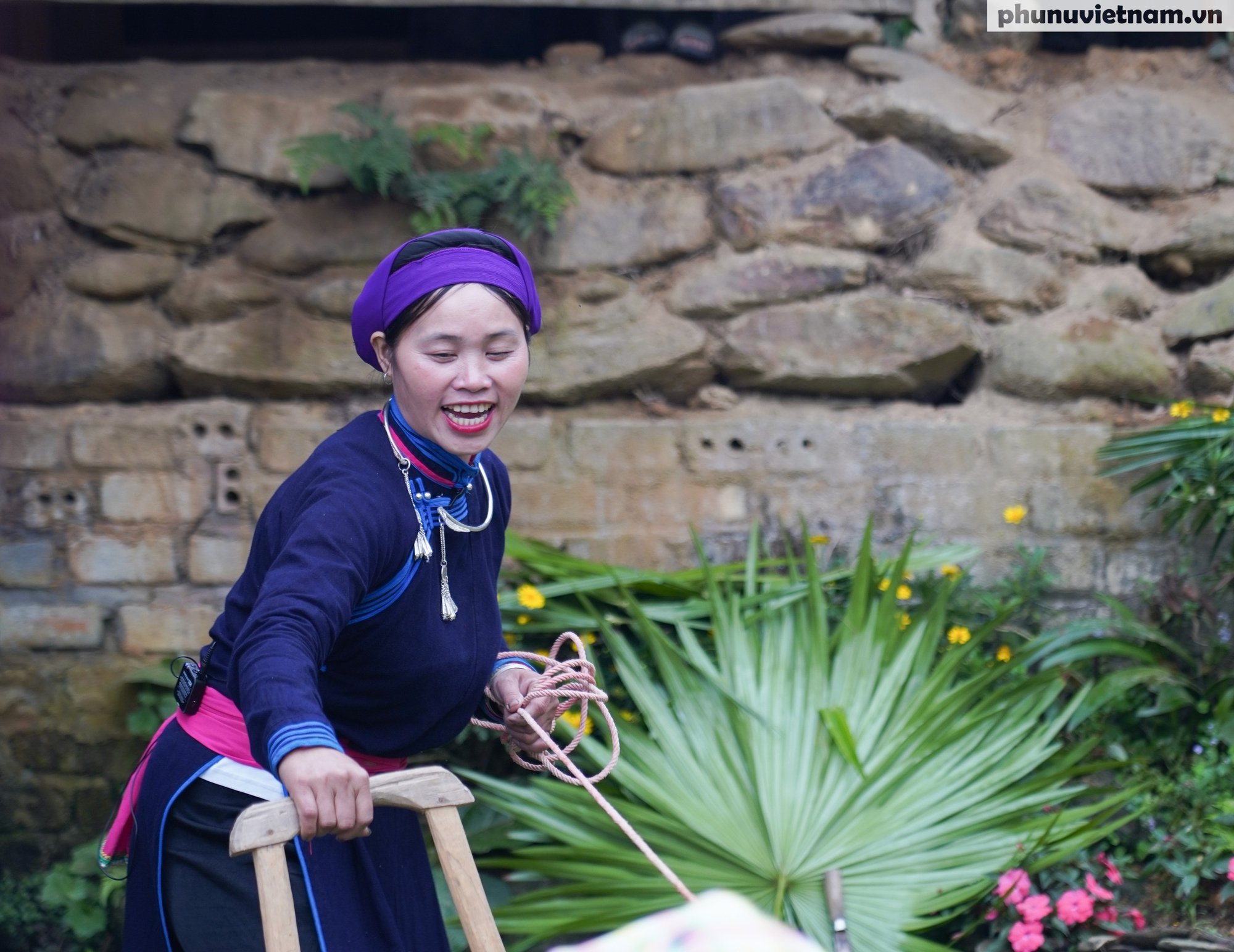 Phụ nữ Tày ở Bản Liền 