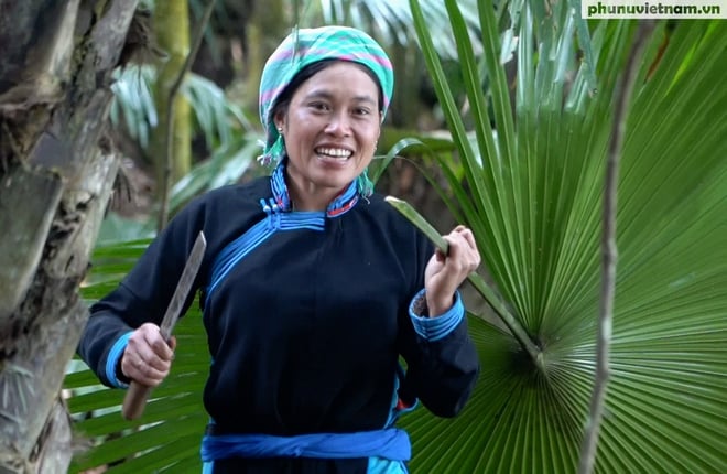 Phụ nữ Tày ở Bản Liền 