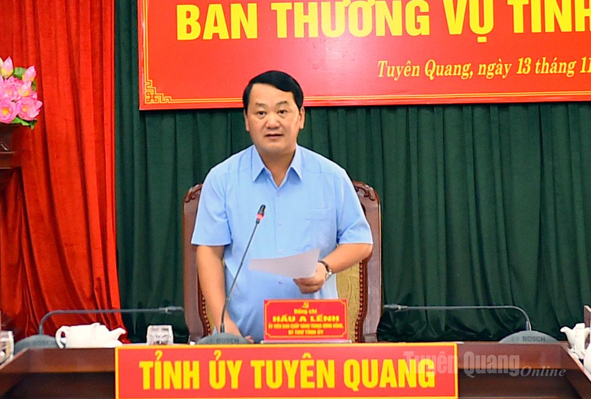 Setiausaha Parti Wilayah Hau A Lenh mempengerusikan persidangan itu.