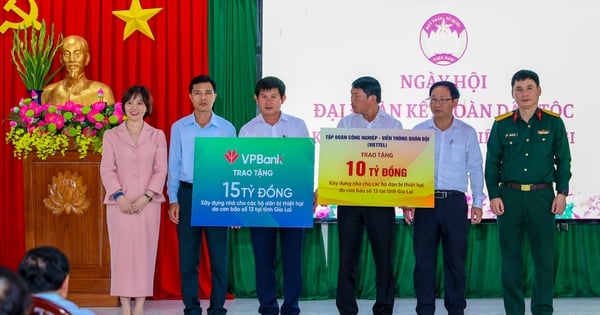 VPBank ủng hộ tỉnh Gia Lai 15 tỷ đồng khắc phục thiệt hại sau cơn bão số 13