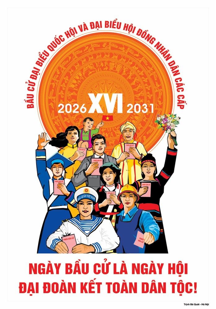 Phê duyệt mẫu tranh cổ động để sử dụng chính thức trong các hoạt động tuyên truyền bầu cử đại biểu Quốc hội và HĐND các cấp nhiệm kỳ 2026 - 2031