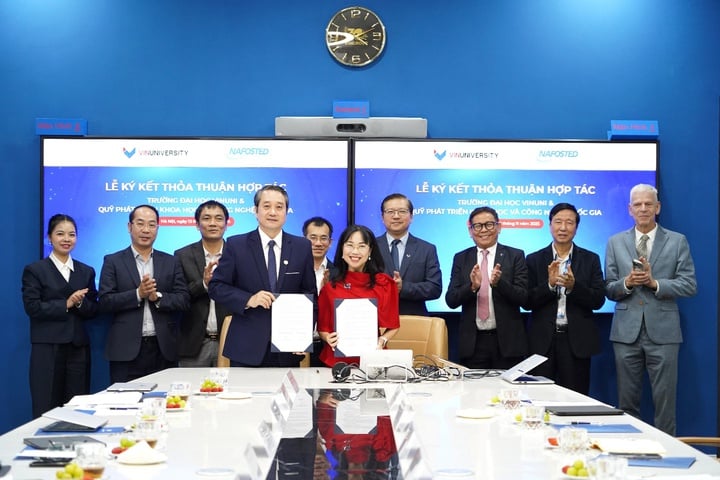 NAFOSTED - VinUni: Kết nối nghiên cứu KH&CN, thúc đẩy hệ sinh thái ĐMST quốc gia- Ảnh 4.