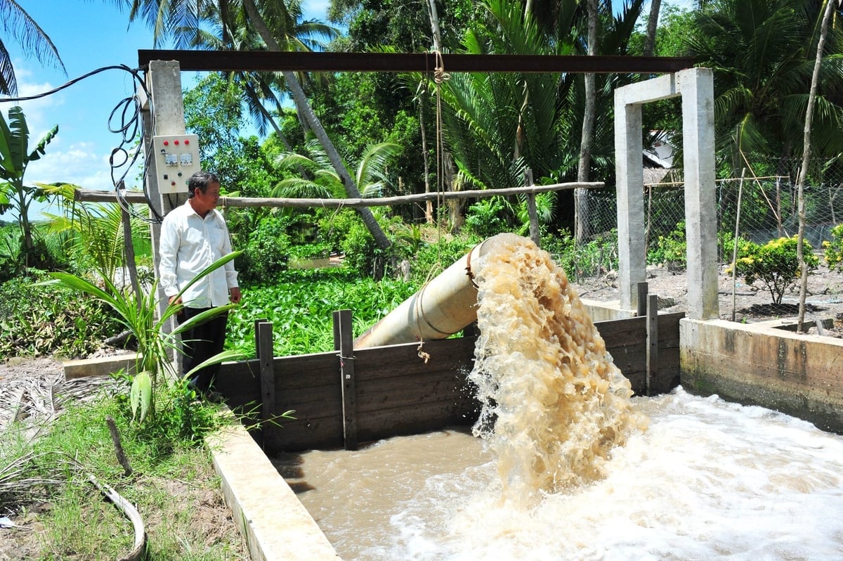Hiện HTX Đường Gỗ Lộ có hơn 213 thành viên, quản lý diện tích trên 234 ha đất canh tác, đồng thời cung cấp đa dạng dịch vụ: làm đất, bơm tưới, phun thuốc bằng thiết bị bay không người lái, bán điện mặt trời... Ảnh: Lê Hoàng Vũ.