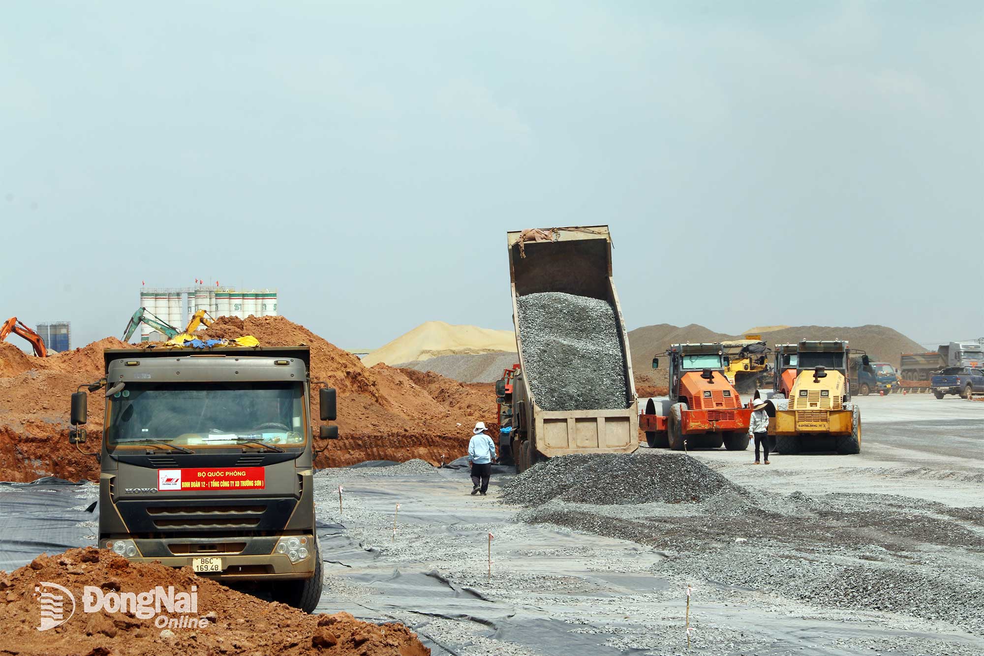 Byggandet av Long Thanh International Airport-projektet. Foto: Hoang Loc