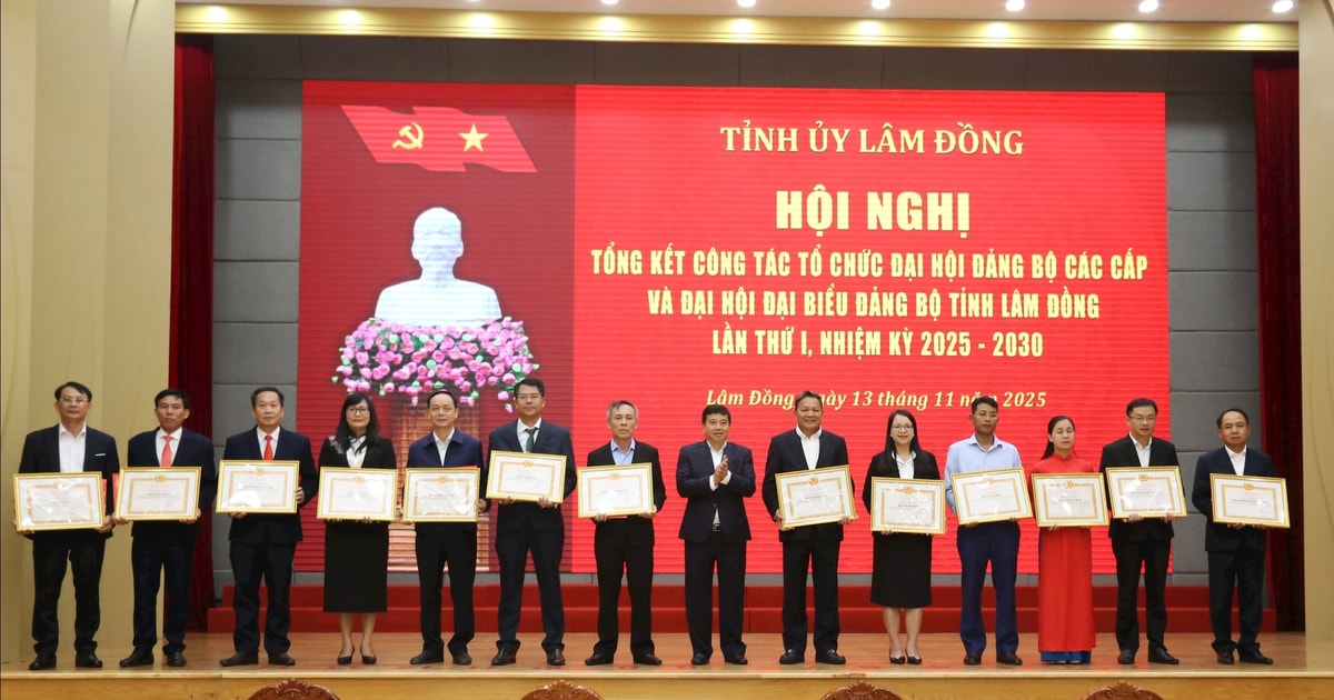 Các tổ chức Đảng và đảng viên sắc trong tổ chức đại hội Đảng được Ban Thường vụ Tỉnh uỷ Lâm Đồng tặng Bằng khen