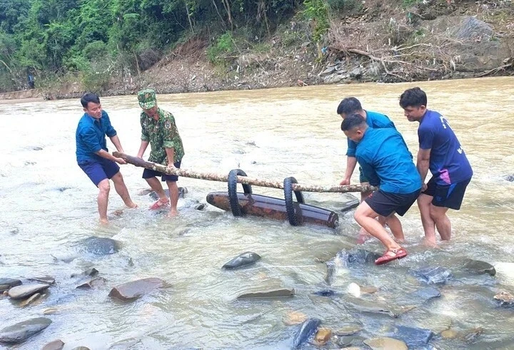 Бомбу було виявлено на річці Нам Мо, провінція Нге Ан.