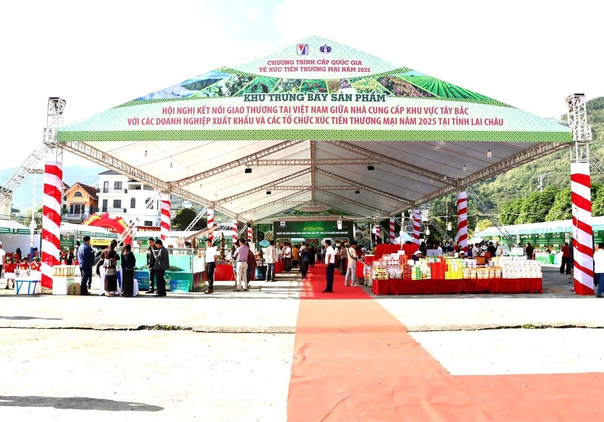 Ngày hội sản phẩm vùng đồng bào dân tộc thiểu số và miền núi phía Bắc năm 2025. Ảnh: Cục Quản lý và PT thị trường trong nước.