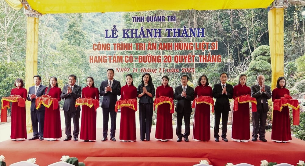 Khánh thành công trình tôn tạo hang Tám Cô - Đường 20 Quyết thắng - ảnh 1