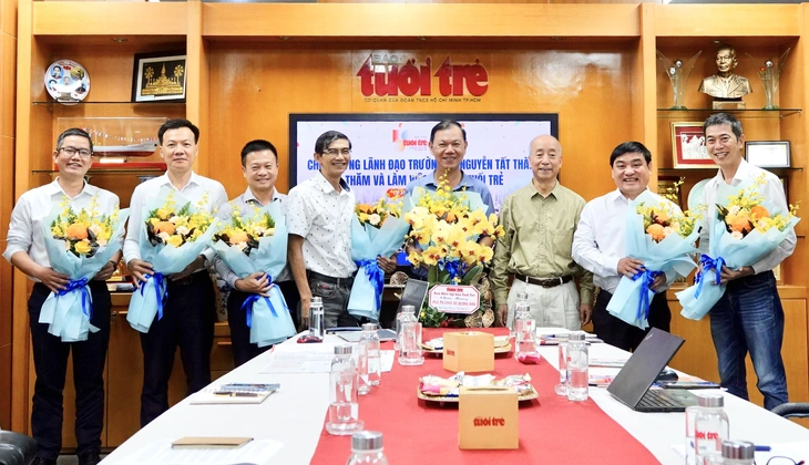 Hơn 2.000 sinh viên Trường đại học Nguyễn Tất Thành học thực hành tại báo Tuổi Trẻ - Ảnh 3.