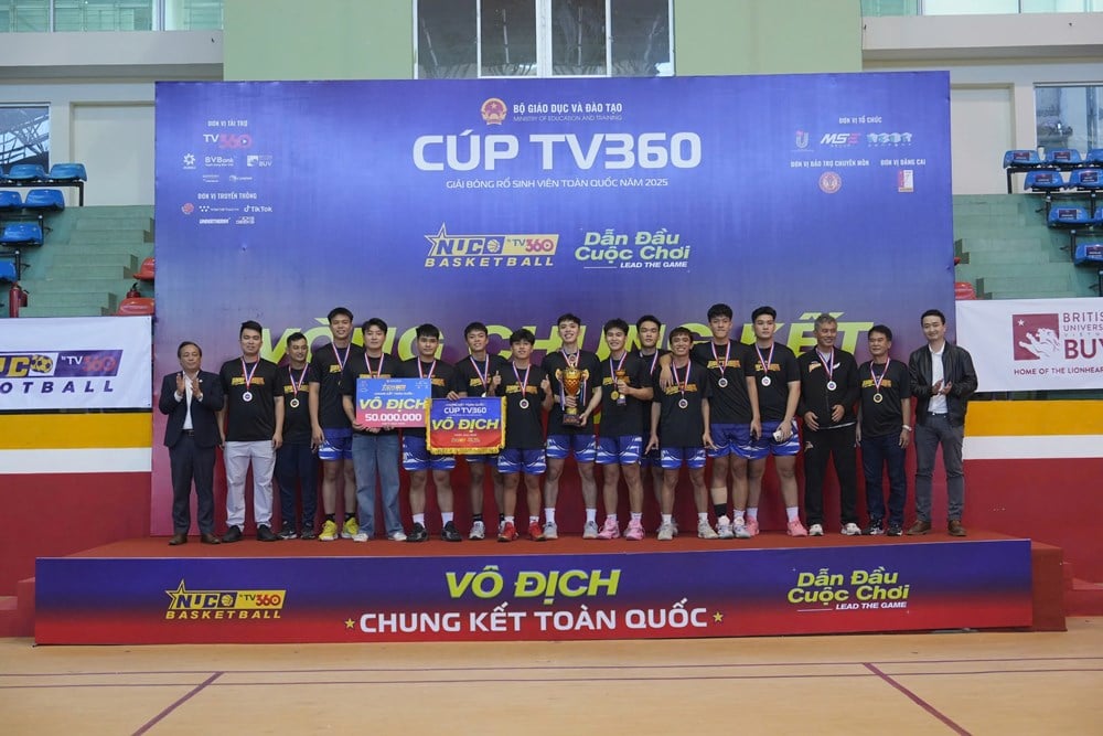 2 trận chung kết hấp dẫn khép lại Giải Bóng rổ sinh viên toàn quốc 2025  - ảnh 3