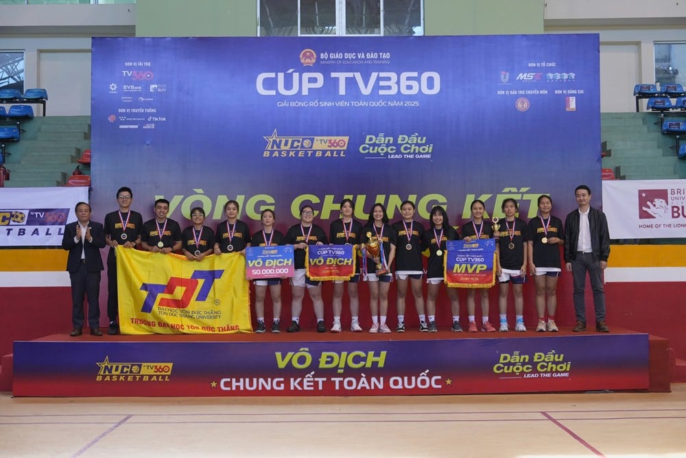 2 trận chung kết hấp dẫn khép lại Giải Bóng rổ sinh viên toàn quốc 2025  - ảnh 4