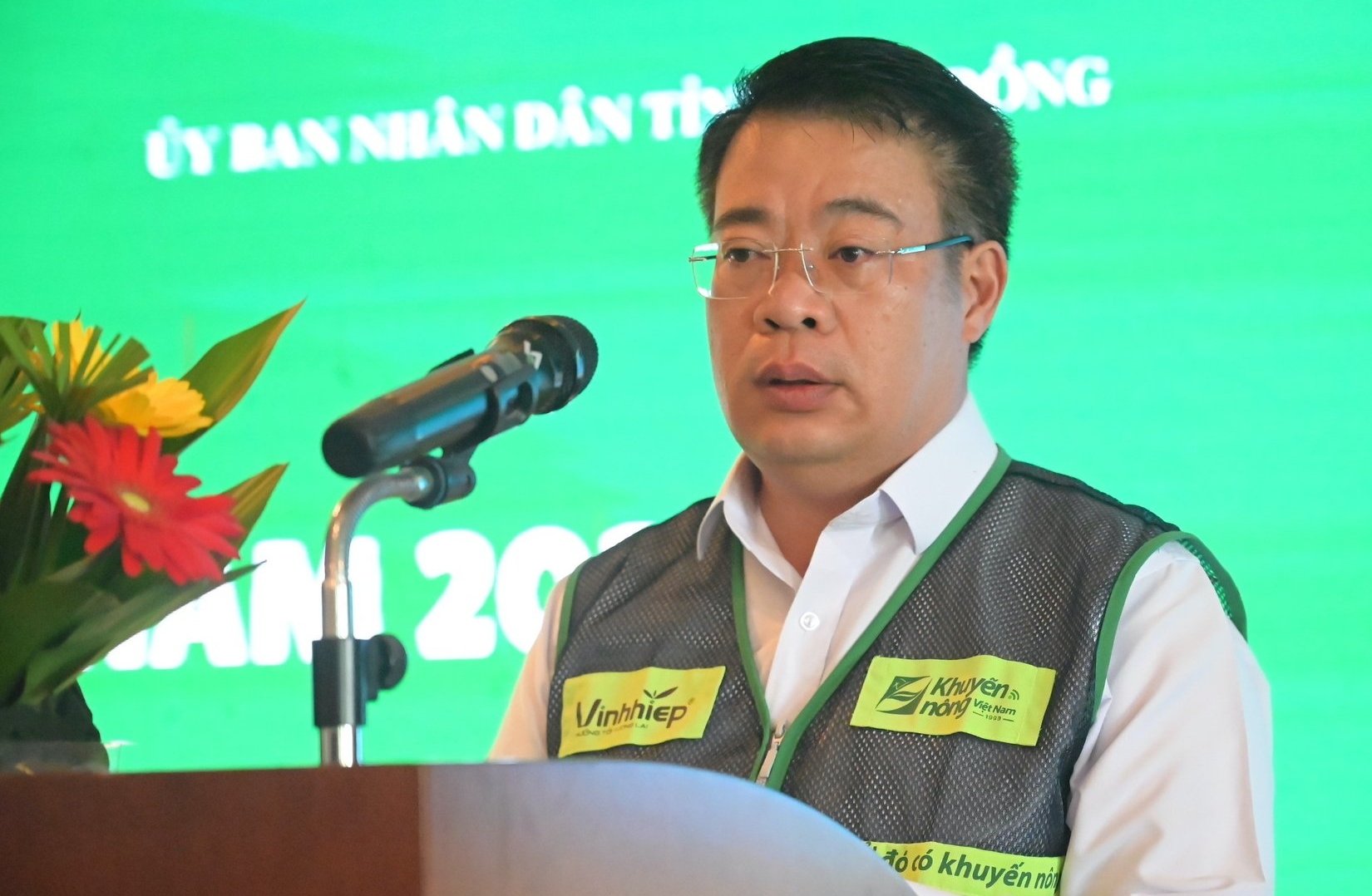 Phó Chủ tịch UBND tỉnh Lâm Đồng Nguyễn Ngọc Phúc nhấn mạnh hệ thống khuyến nông đã góp phần quan trọng vào sự phát triển nông nghiệp toàn diện của địa phương. Ảnh: Phạm Hoài.