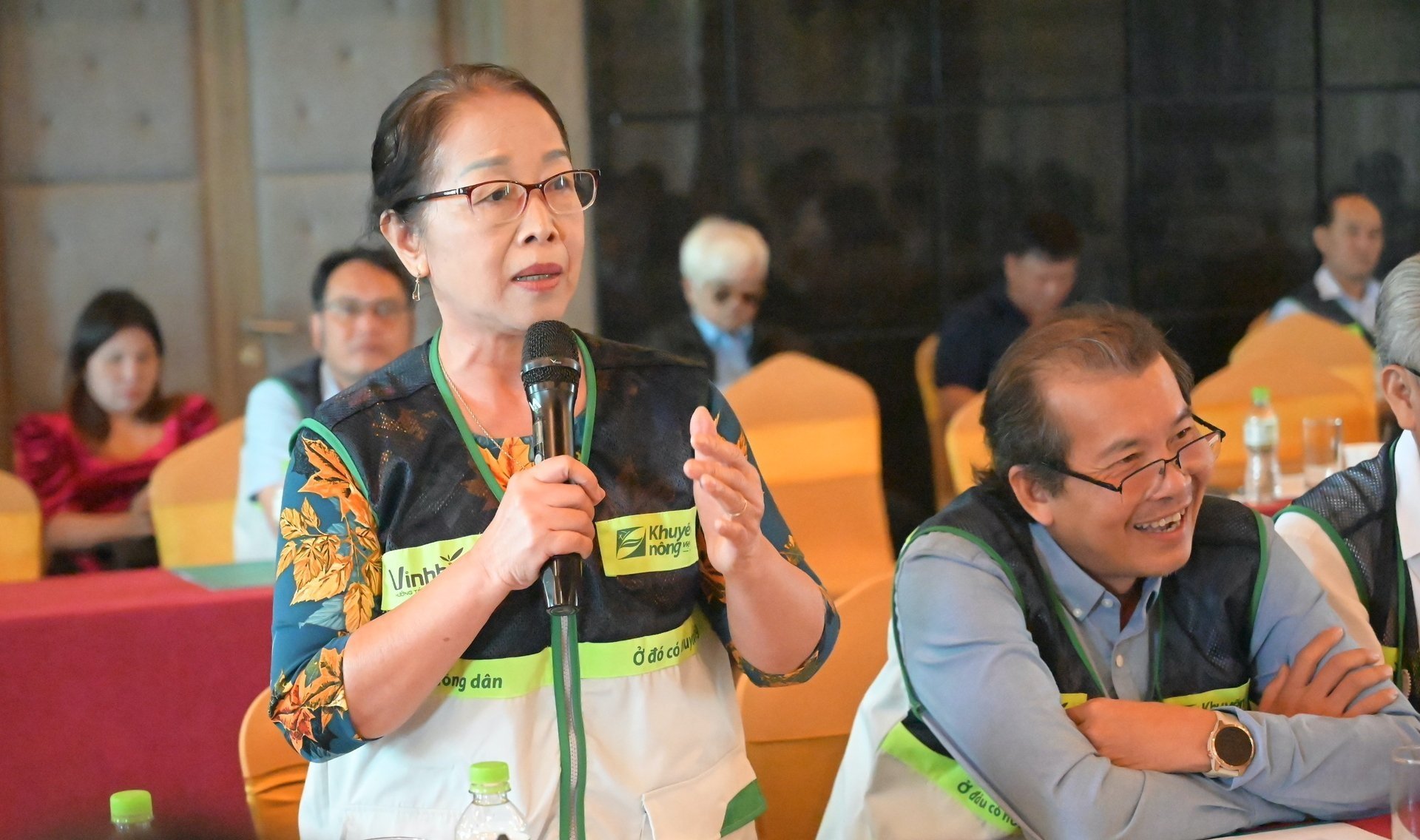 Tại Hội nghị, đại diện các doanh nghiệp kỳ vọng hệ thống khuyến nông chuyên nghiệp sẽ trở thành cầu nối quan trọng, đồng hành cùng họ trong liên kết chuỗi giá trị, hỗ trợ nông dân tiếp cận thị trường, nâng cao năng suất, chất lượng sản phẩm. Ảnh: Phạm Hoài.