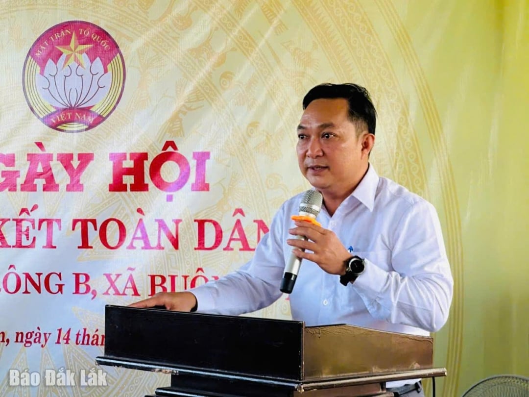 Festivalde Parti Sekreteri ve Halk Konseyi Başkanı Nguyen Cong Dung konuşma yaptı.