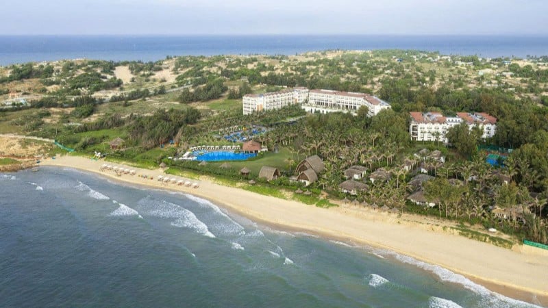 Muine Bay Resort (Mui Ne negyed) felülről nézve.