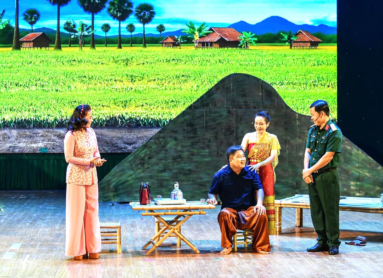 An Giang Provincial Military Command achieved good results at the 20th Mass Arts Festival of the Armed Forces of Military Region 9