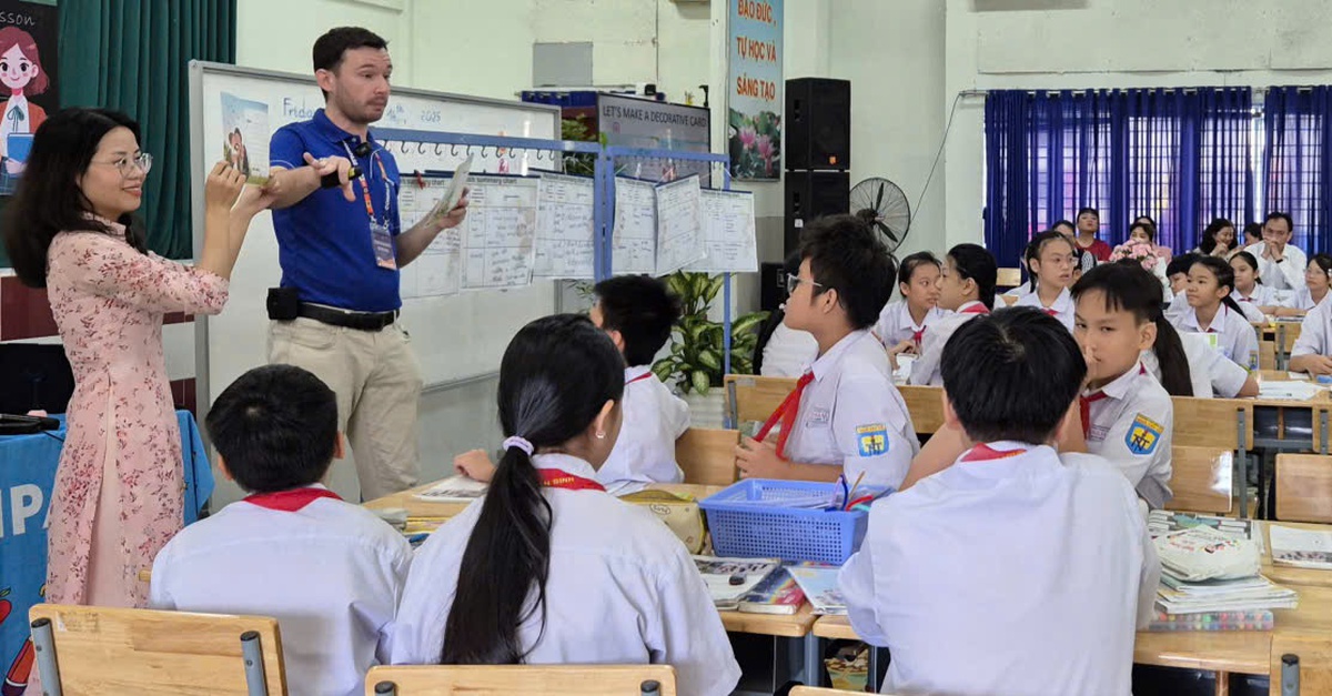 Tiết học mở, mời phụ huynh đến dự ở Trường THCS Ngô Tất Tố, TP.HCM