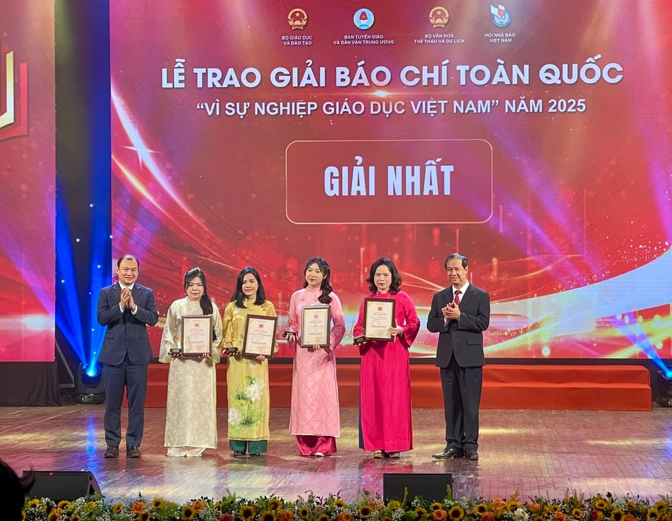 Báo Thanh Niên đạt giải ba trong giải Báo chí vì sự nghiệp giáo dục Việt Nam - Ảnh 1.